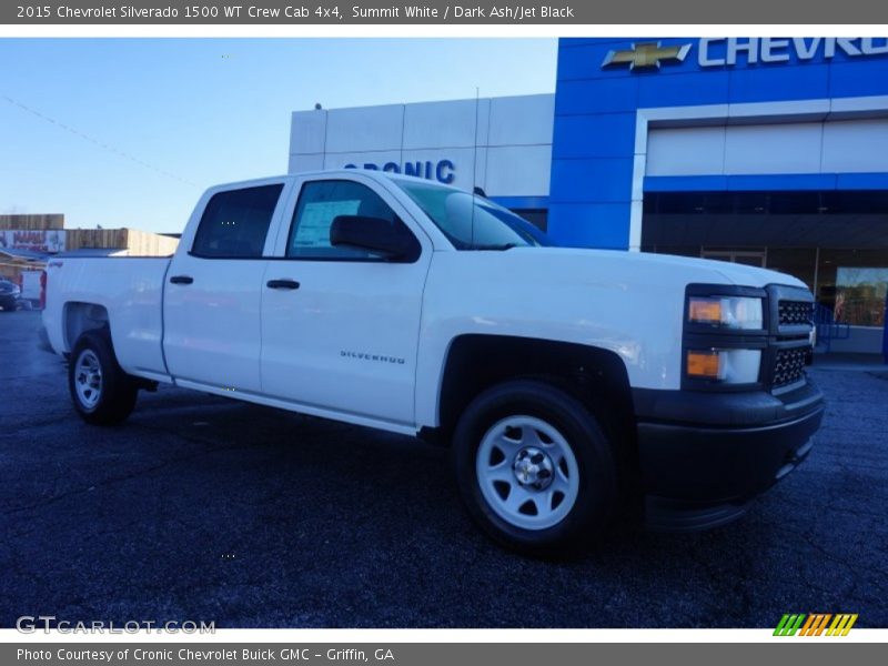 Summit White / Dark Ash/Jet Black 2015 Chevrolet Silverado 1500 WT Crew Cab 4x4
