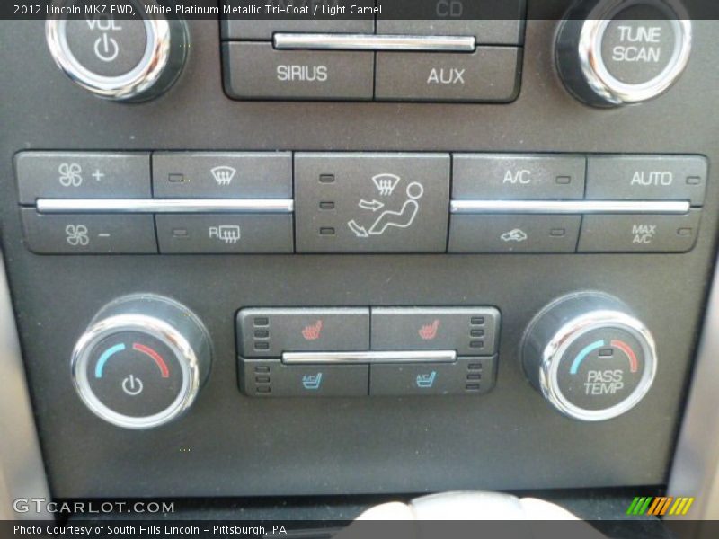 White Platinum Metallic Tri-Coat / Light Camel 2012 Lincoln MKZ FWD
