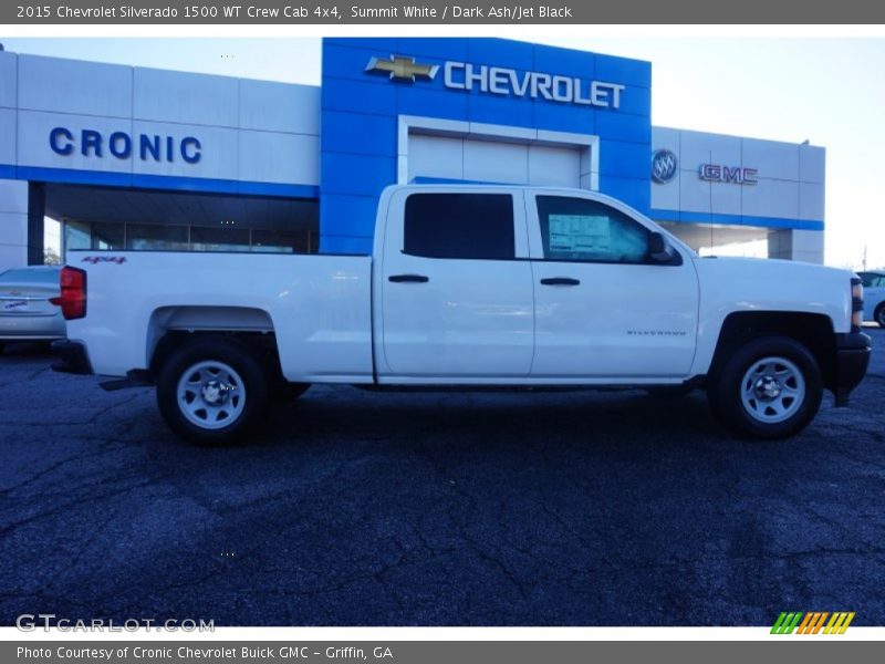 Summit White / Dark Ash/Jet Black 2015 Chevrolet Silverado 1500 WT Crew Cab 4x4