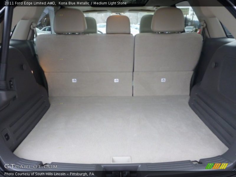 Kona Blue Metallic / Medium Light Stone 2011 Ford Edge Limited AWD