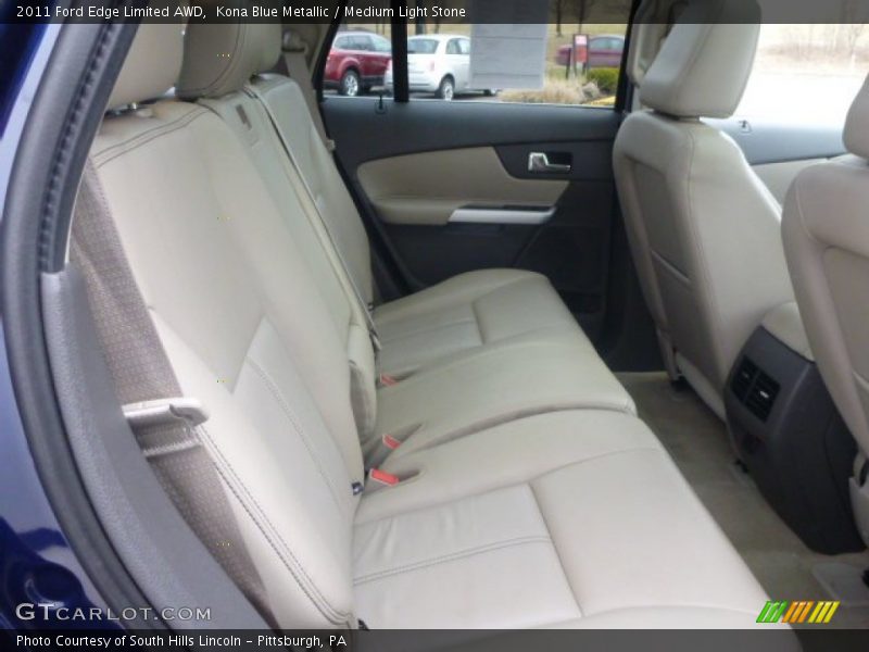Kona Blue Metallic / Medium Light Stone 2011 Ford Edge Limited AWD