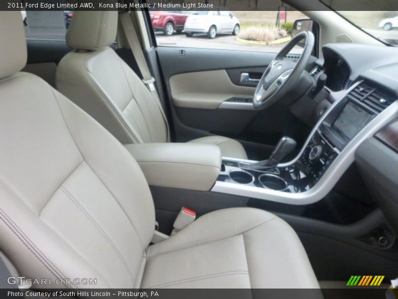 Kona Blue Metallic / Medium Light Stone 2011 Ford Edge Limited AWD