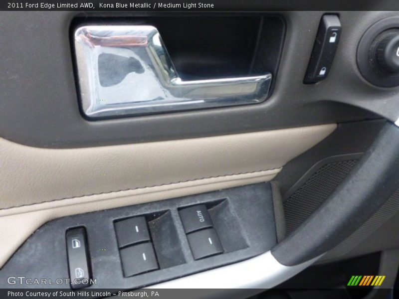 Kona Blue Metallic / Medium Light Stone 2011 Ford Edge Limited AWD
