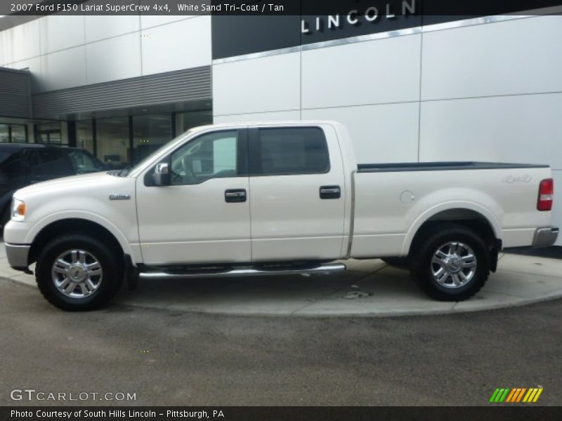 White Sand Tri-Coat / Tan 2007 Ford F150 Lariat SuperCrew 4x4