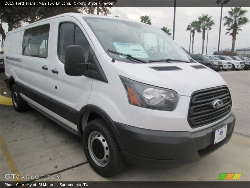 Oxford White / Pewter 2015 Ford Transit Van 150 LR Long