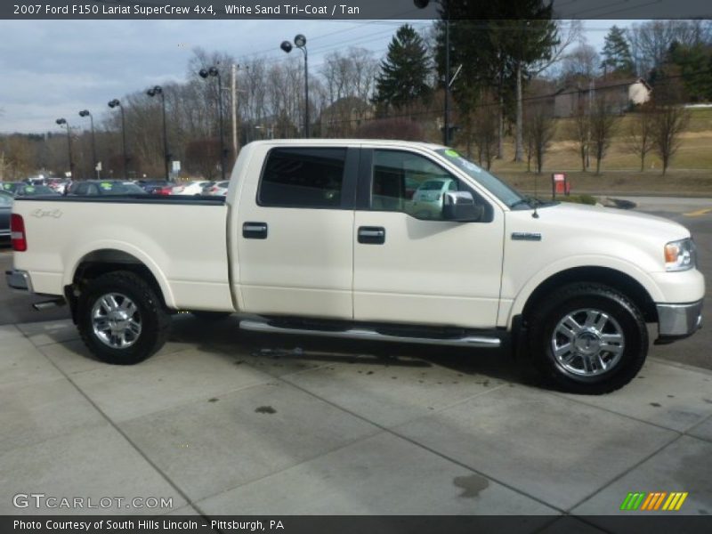 White Sand Tri-Coat / Tan 2007 Ford F150 Lariat SuperCrew 4x4