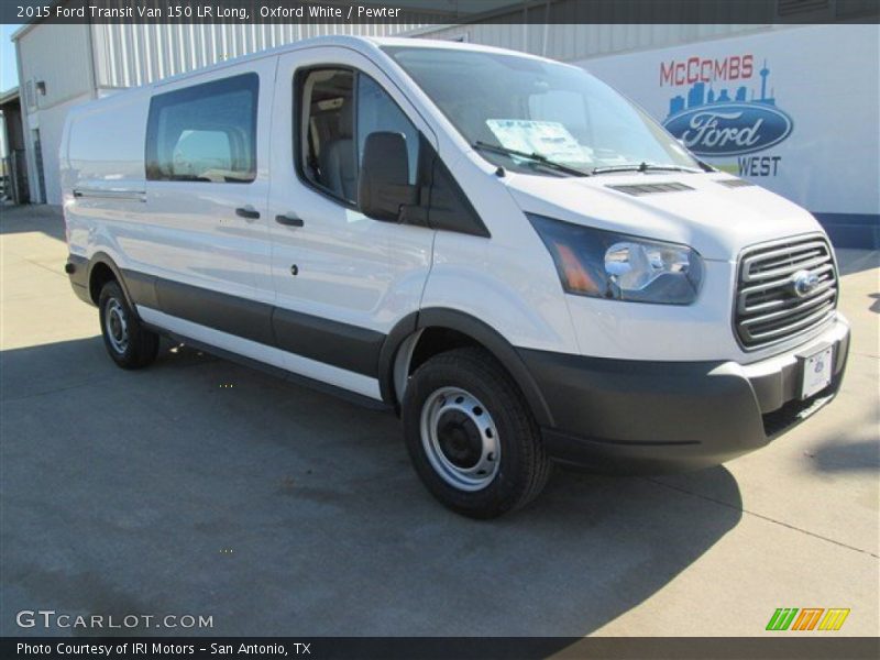 Oxford White / Pewter 2015 Ford Transit Van 150 LR Long