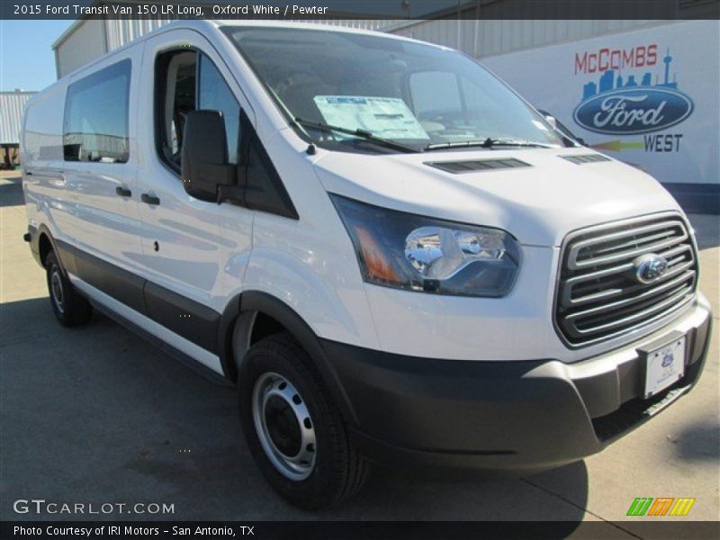 Oxford White / Pewter 2015 Ford Transit Van 150 LR Long