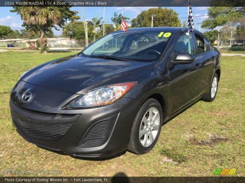 Graphite Mica / Black 2010 Mazda MAZDA3 i SV 4 Door