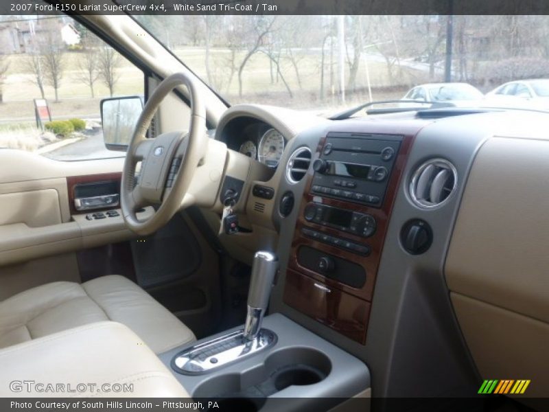 White Sand Tri-Coat / Tan 2007 Ford F150 Lariat SuperCrew 4x4