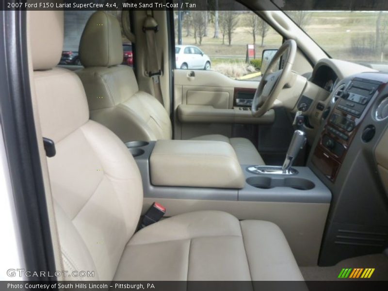 White Sand Tri-Coat / Tan 2007 Ford F150 Lariat SuperCrew 4x4