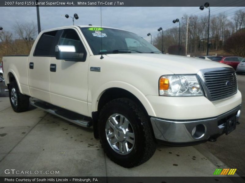 White Sand Tri-Coat / Tan 2007 Ford F150 Lariat SuperCrew 4x4