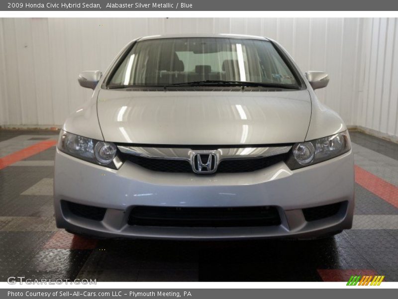 Alabaster Silver Metallic / Blue 2009 Honda Civic Hybrid Sedan
