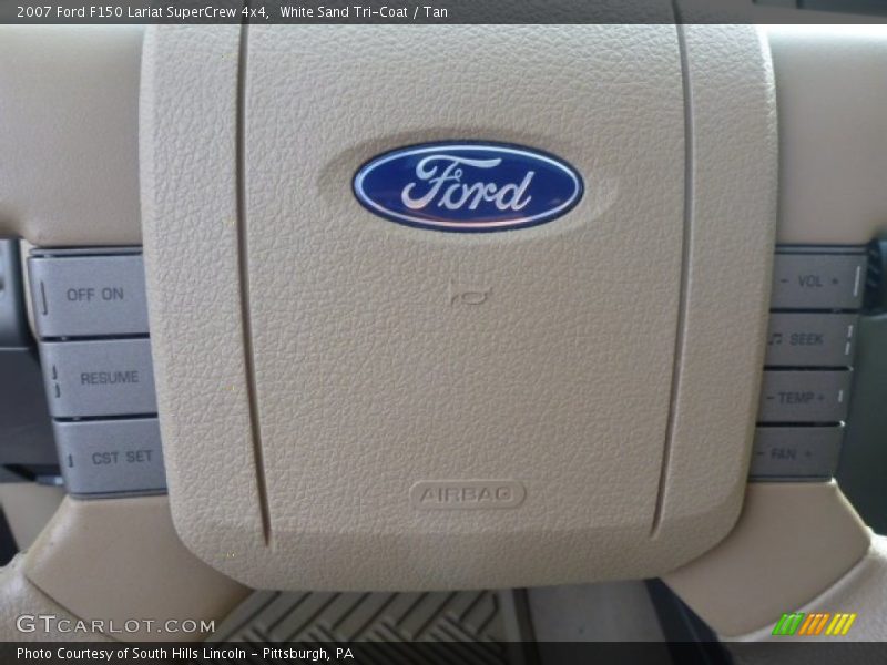 White Sand Tri-Coat / Tan 2007 Ford F150 Lariat SuperCrew 4x4