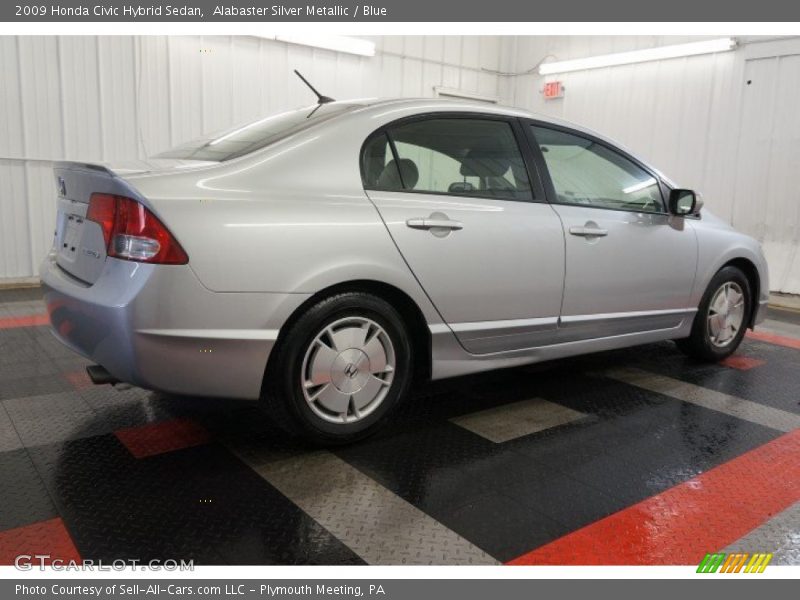 Alabaster Silver Metallic / Blue 2009 Honda Civic Hybrid Sedan