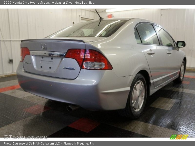 Alabaster Silver Metallic / Blue 2009 Honda Civic Hybrid Sedan