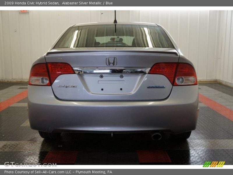 Alabaster Silver Metallic / Blue 2009 Honda Civic Hybrid Sedan