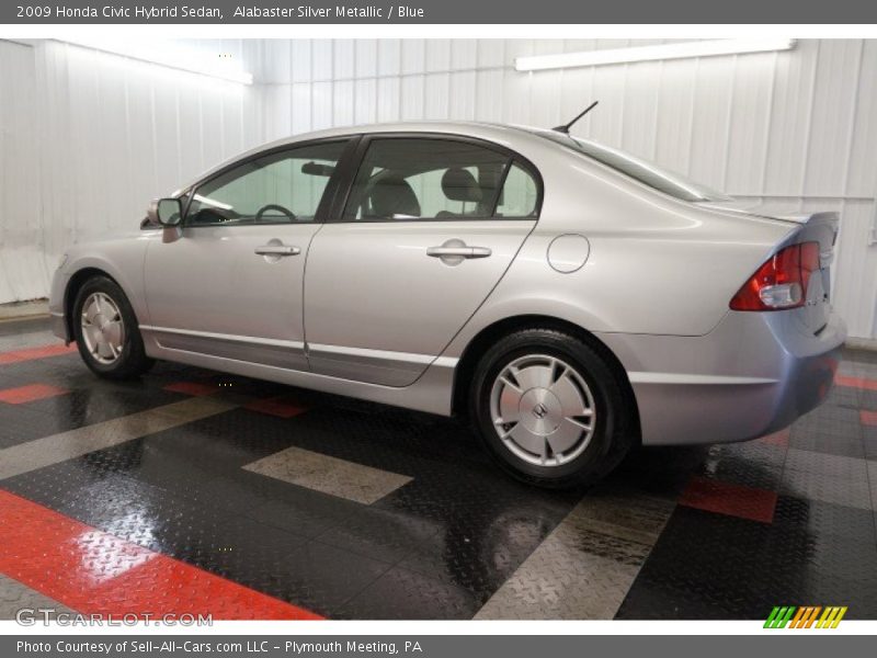 Alabaster Silver Metallic / Blue 2009 Honda Civic Hybrid Sedan