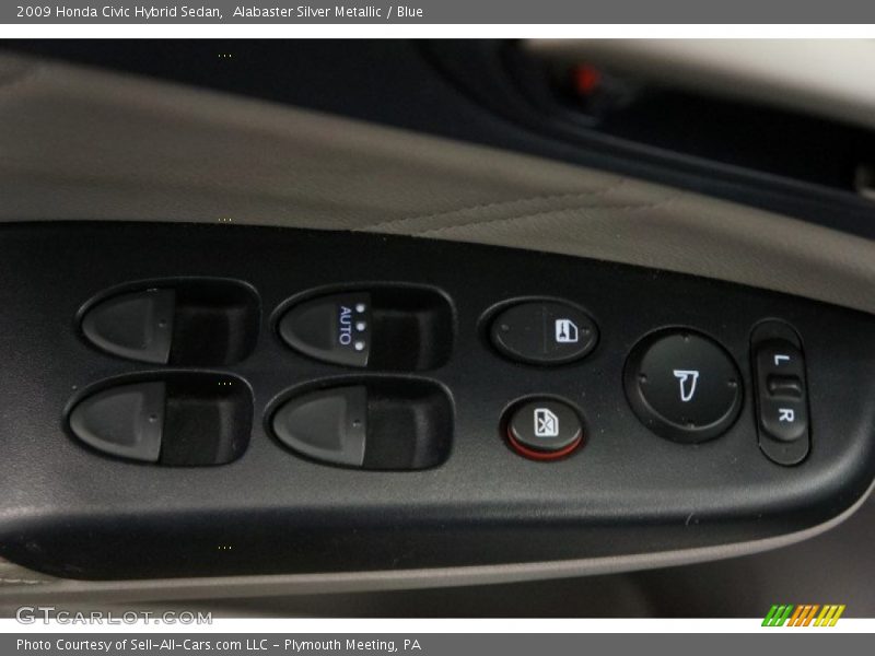 Alabaster Silver Metallic / Blue 2009 Honda Civic Hybrid Sedan