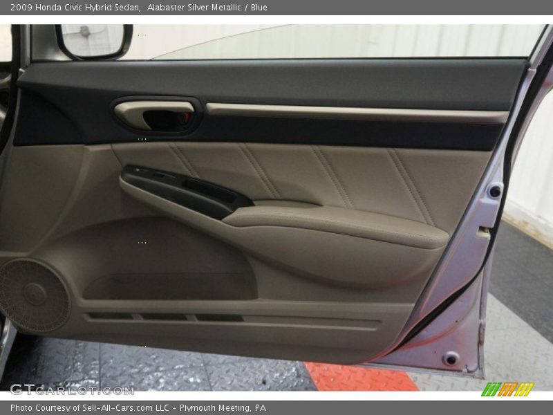 Alabaster Silver Metallic / Blue 2009 Honda Civic Hybrid Sedan