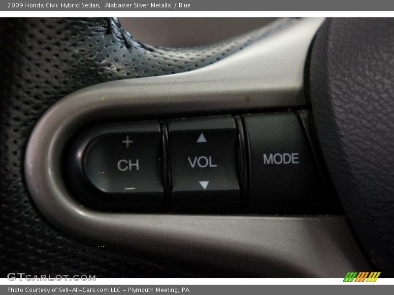 Alabaster Silver Metallic / Blue 2009 Honda Civic Hybrid Sedan