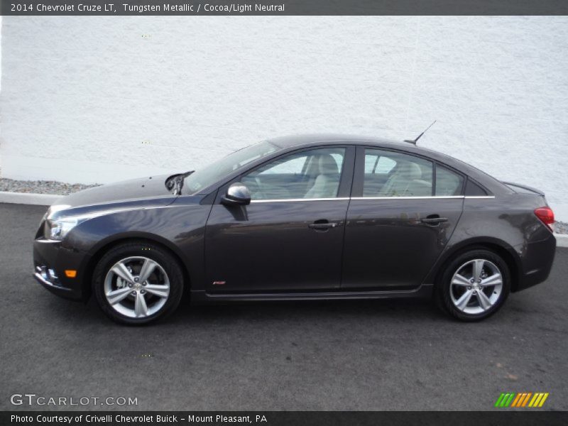 Tungsten Metallic / Cocoa/Light Neutral 2014 Chevrolet Cruze LT
