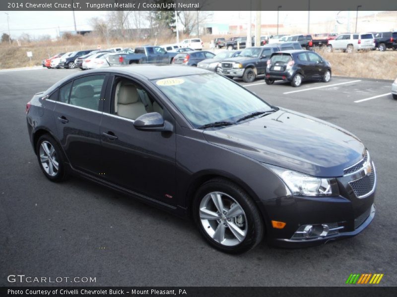Tungsten Metallic / Cocoa/Light Neutral 2014 Chevrolet Cruze LT