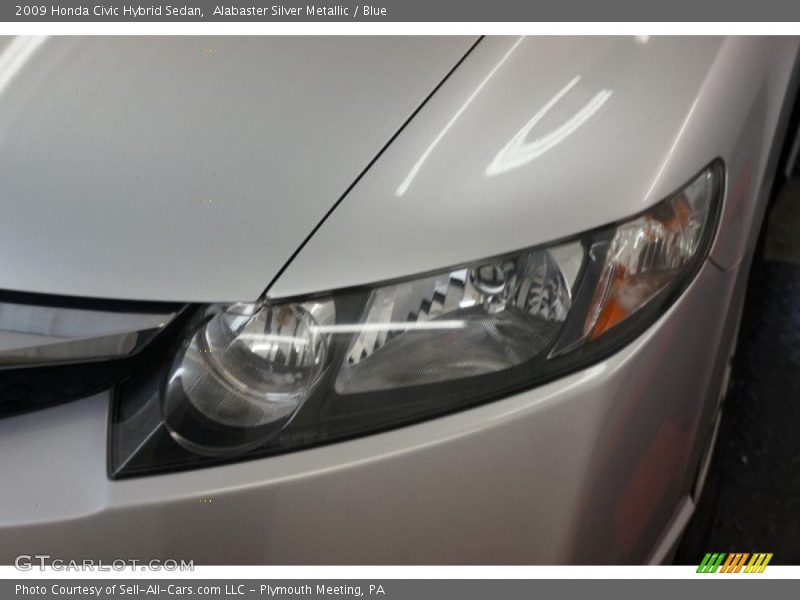 Alabaster Silver Metallic / Blue 2009 Honda Civic Hybrid Sedan