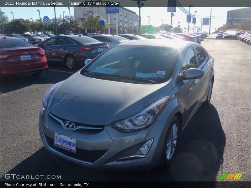 Titanium Gray Metallic / Gray 2015 Hyundai Elantra SE Sedan