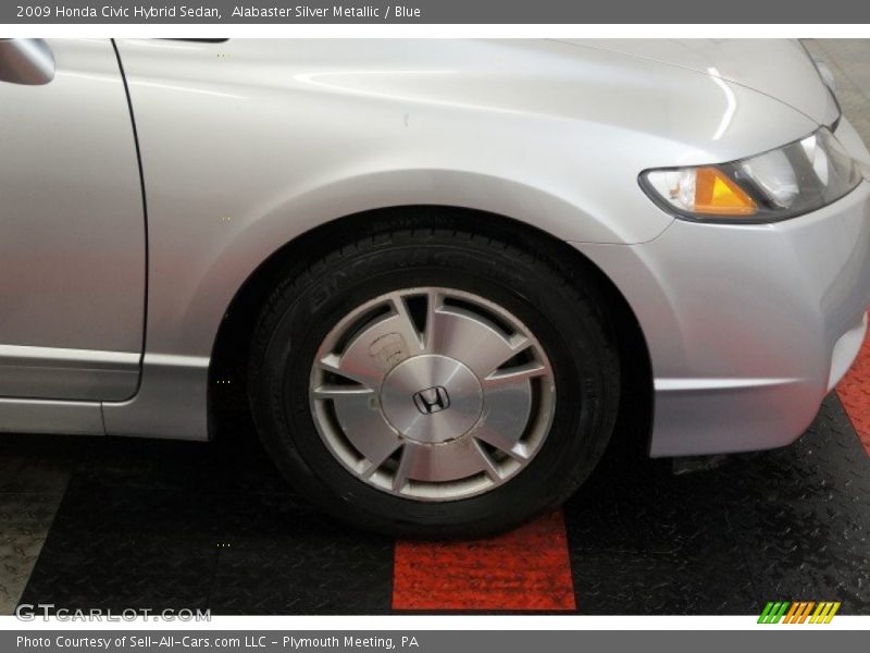 Alabaster Silver Metallic / Blue 2009 Honda Civic Hybrid Sedan
