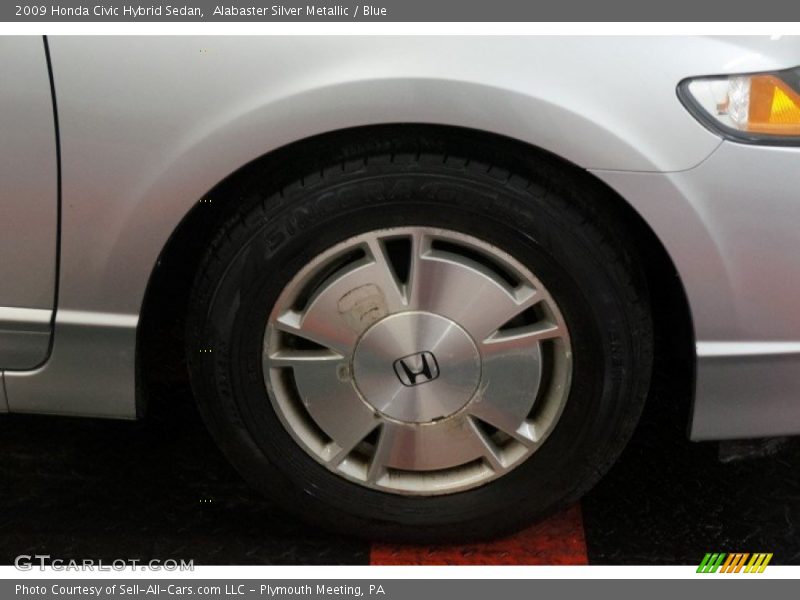 Alabaster Silver Metallic / Blue 2009 Honda Civic Hybrid Sedan