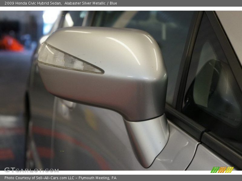 Alabaster Silver Metallic / Blue 2009 Honda Civic Hybrid Sedan