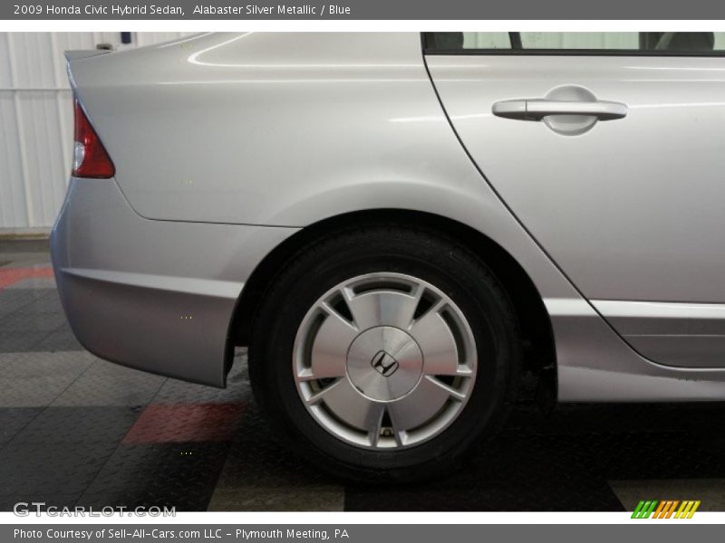 Alabaster Silver Metallic / Blue 2009 Honda Civic Hybrid Sedan