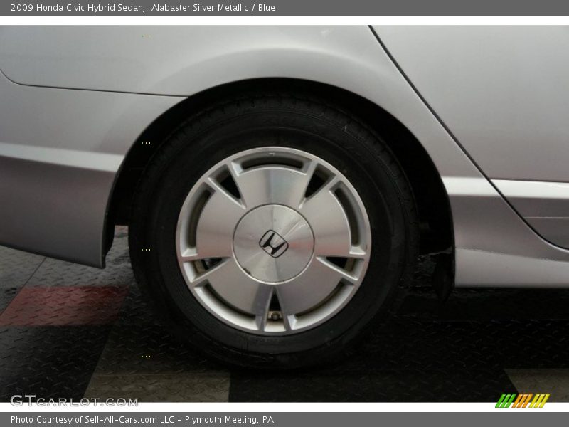 Alabaster Silver Metallic / Blue 2009 Honda Civic Hybrid Sedan