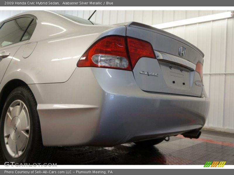 Alabaster Silver Metallic / Blue 2009 Honda Civic Hybrid Sedan