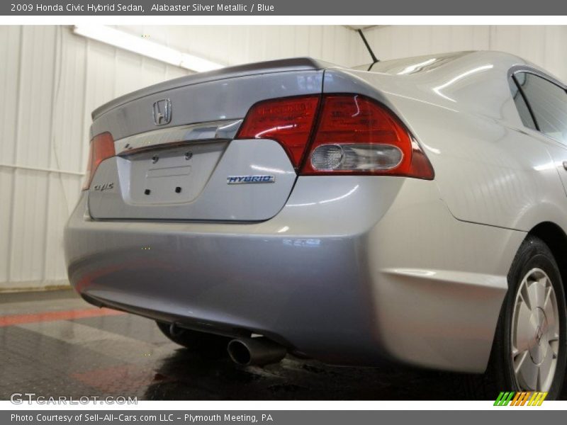 Alabaster Silver Metallic / Blue 2009 Honda Civic Hybrid Sedan