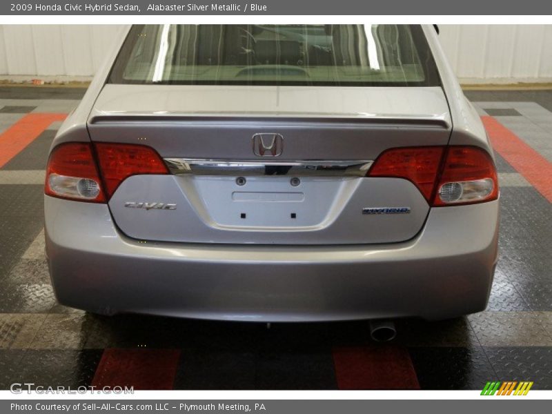 Alabaster Silver Metallic / Blue 2009 Honda Civic Hybrid Sedan