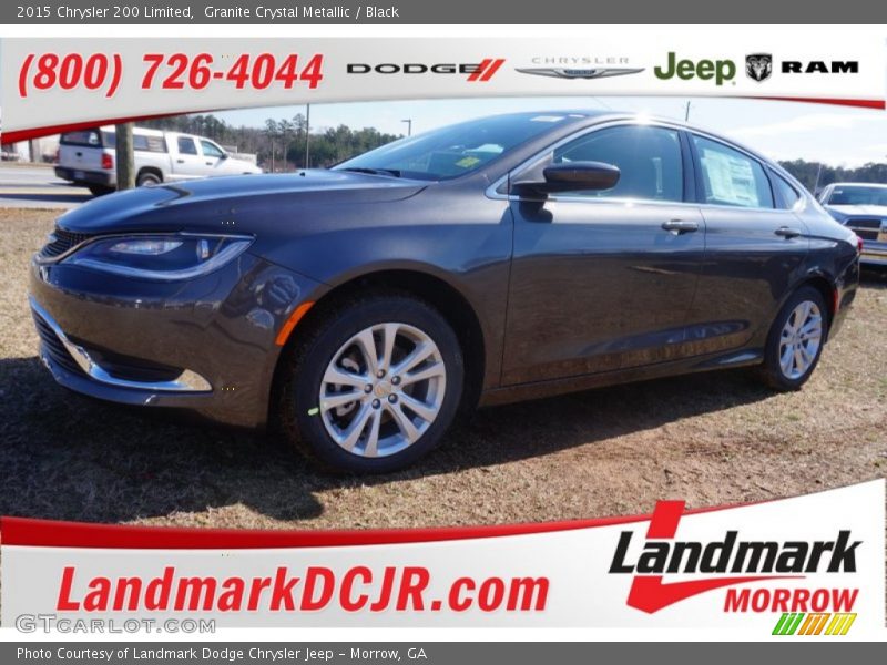 Granite Crystal Metallic / Black 2015 Chrysler 200 Limited