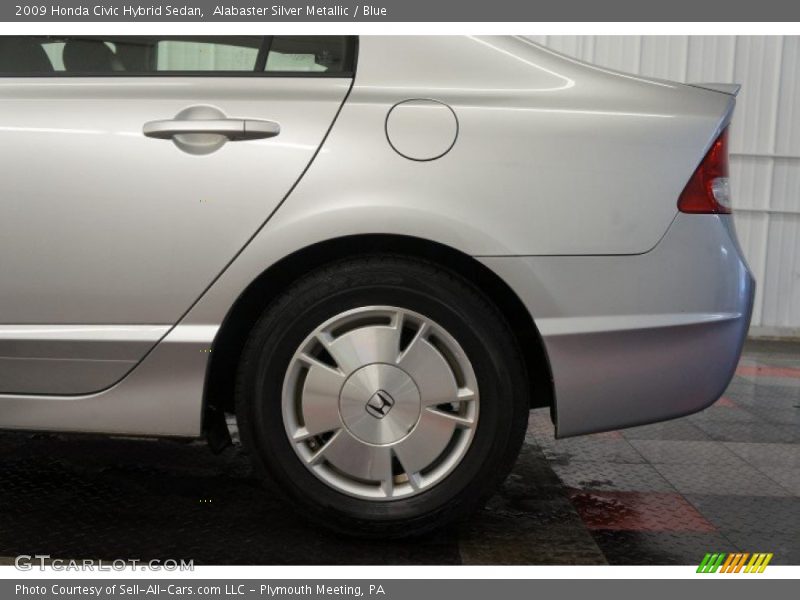 Alabaster Silver Metallic / Blue 2009 Honda Civic Hybrid Sedan