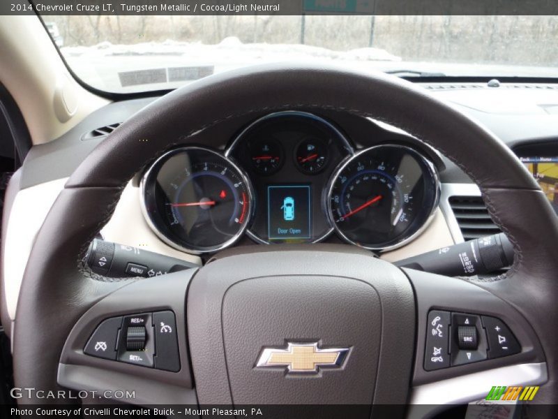 Tungsten Metallic / Cocoa/Light Neutral 2014 Chevrolet Cruze LT