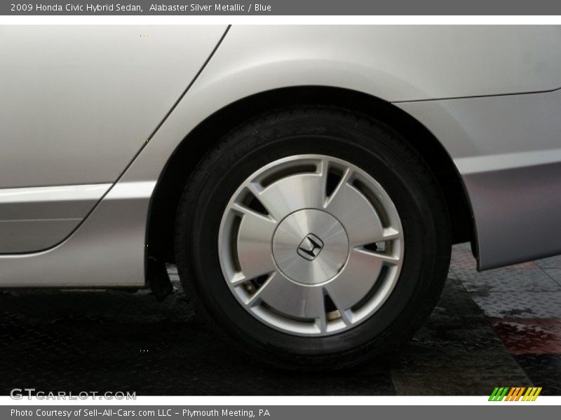 Alabaster Silver Metallic / Blue 2009 Honda Civic Hybrid Sedan