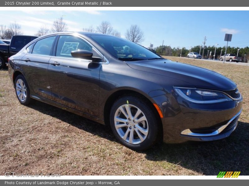 Granite Crystal Metallic / Black 2015 Chrysler 200 Limited