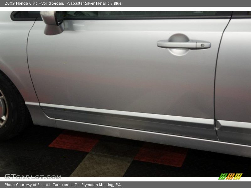 Alabaster Silver Metallic / Blue 2009 Honda Civic Hybrid Sedan