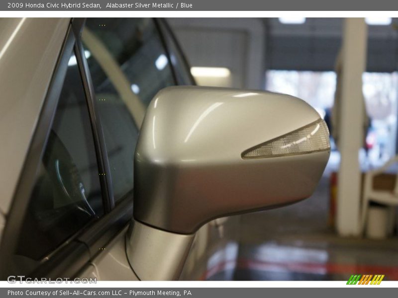 Alabaster Silver Metallic / Blue 2009 Honda Civic Hybrid Sedan
