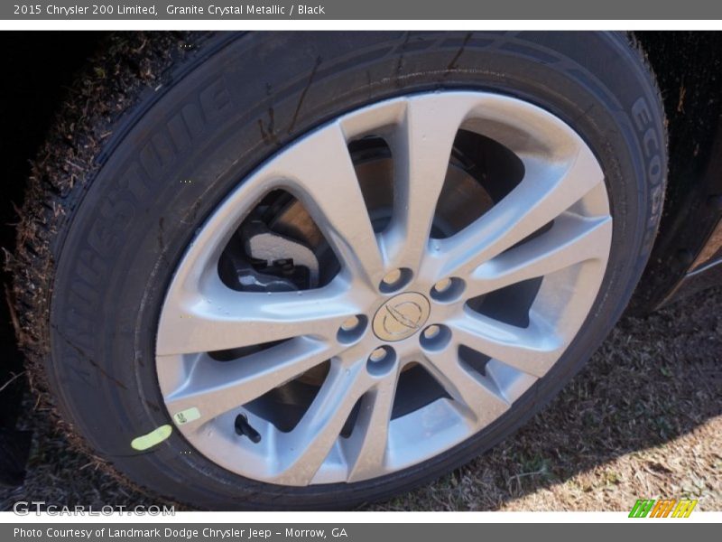 Granite Crystal Metallic / Black 2015 Chrysler 200 Limited