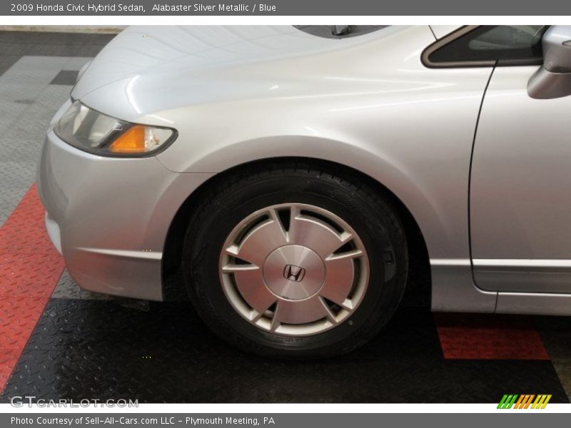 Alabaster Silver Metallic / Blue 2009 Honda Civic Hybrid Sedan