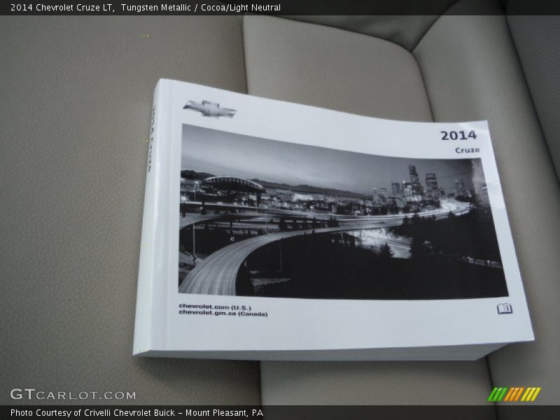 Tungsten Metallic / Cocoa/Light Neutral 2014 Chevrolet Cruze LT