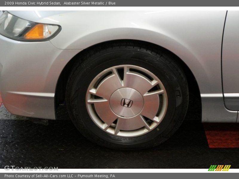 Alabaster Silver Metallic / Blue 2009 Honda Civic Hybrid Sedan