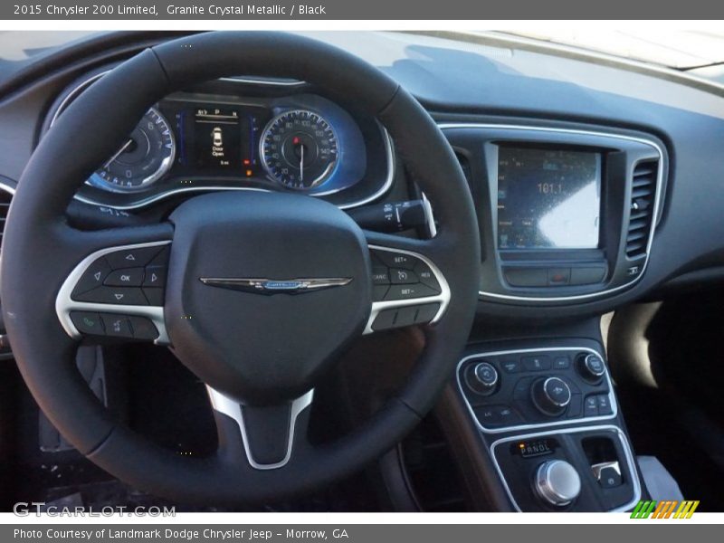Granite Crystal Metallic / Black 2015 Chrysler 200 Limited