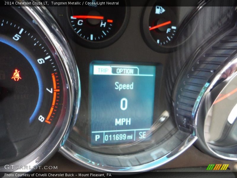 Tungsten Metallic / Cocoa/Light Neutral 2014 Chevrolet Cruze LT
